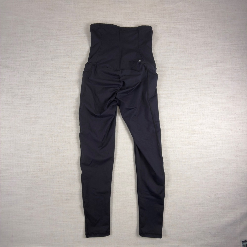 Black High Waisted Athletic Leggings with Side‎ Pockets Performance Yoga Pants